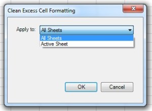 Set the scope of removing excess formatting