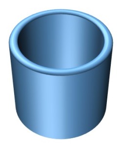 Donut turned into a cylinder