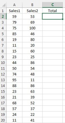 Simple table to add a formula column to