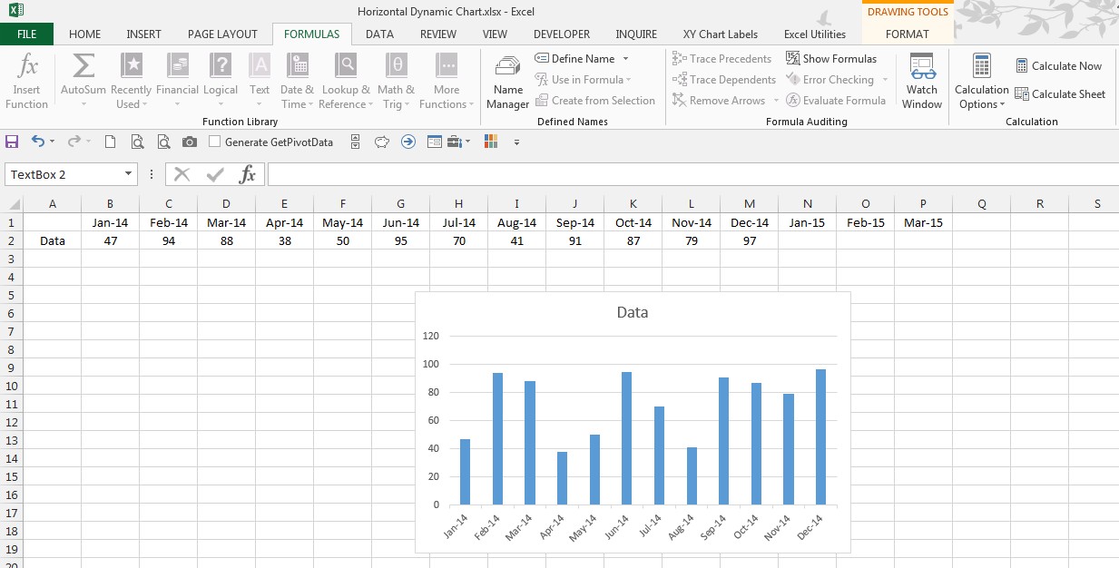 Dynamic Chart Excel 2013