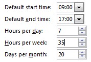 Update options to match working times