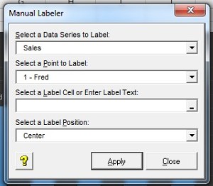 Manual labels form